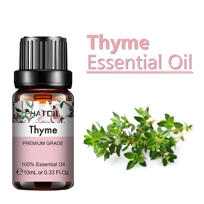 PHATOIL 10ml Ginger Essential Oil for Perfume Candles Making Spa Massage Humidifier Rose Jasmine Pine Needles Tangerine Thyme