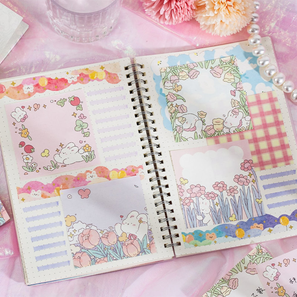 Libretas de notas de Conejo Floral