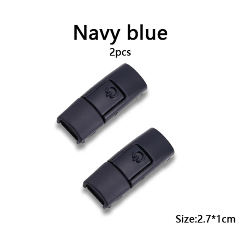 New Colorful Shoelaces Press buckle Metal Shoelace Clip Press Lock Kids Adult Shoes Accessories AF1 Sneaker Kits Metal Laces Tip