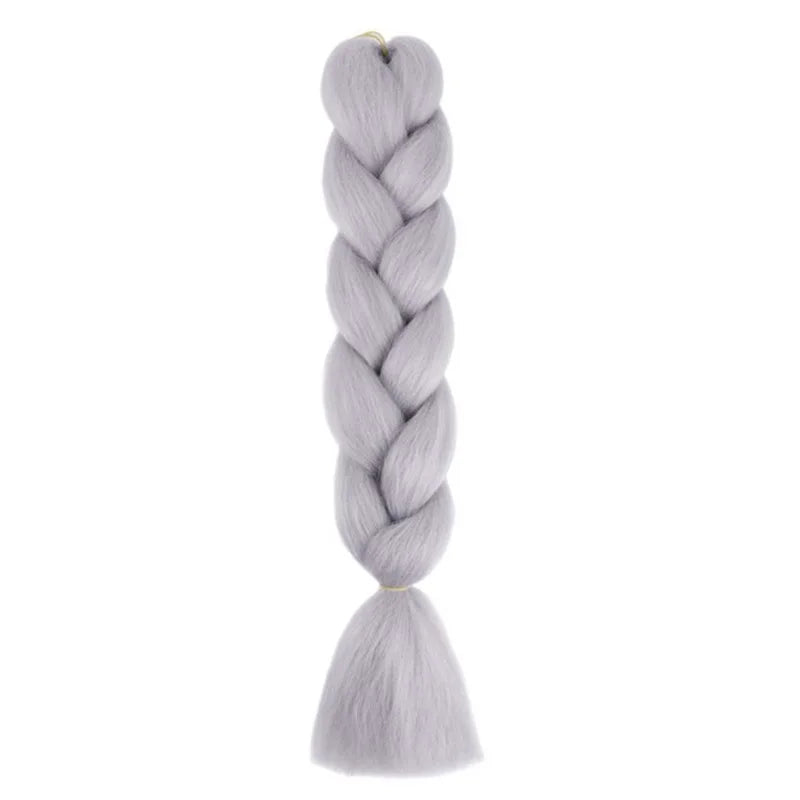 24-Inch Jumbo Box Braiding Hair Extensions | Yaki Straight Synthetic Dreadlocks