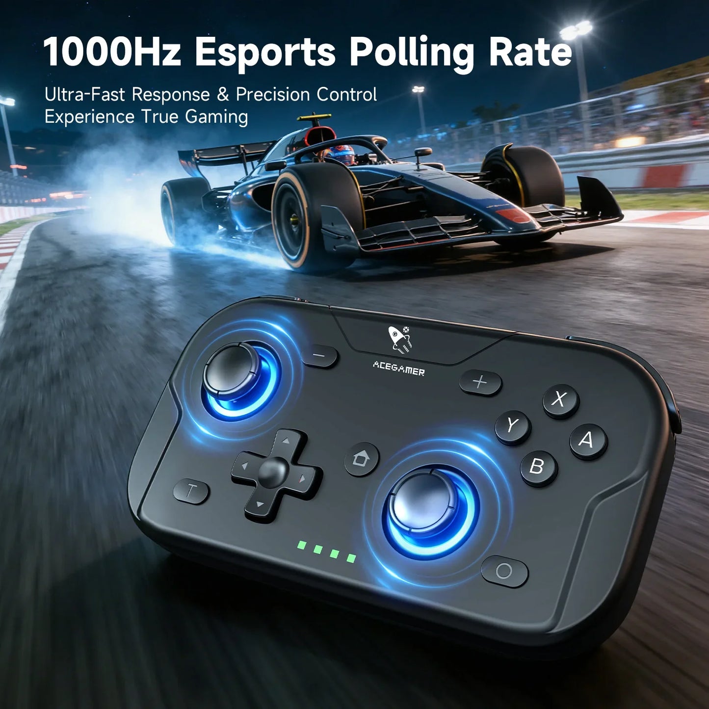 AceGamer Pocket Game Controller Portable Hall Joysticks 1000Hz Bluetooth Gamepad for Switch/Switch2/Android/iOS/PC/Steamdeck