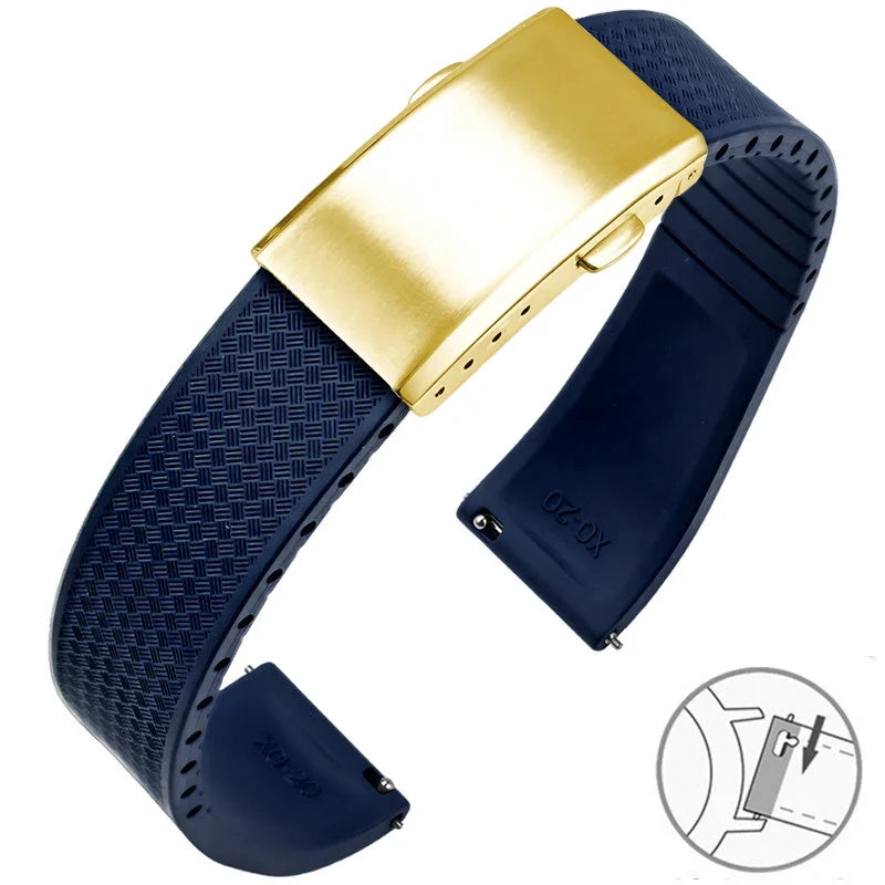 Amazfit Balance, GTR, GTS & Bip FKM Rubber Band with Folding Clasp