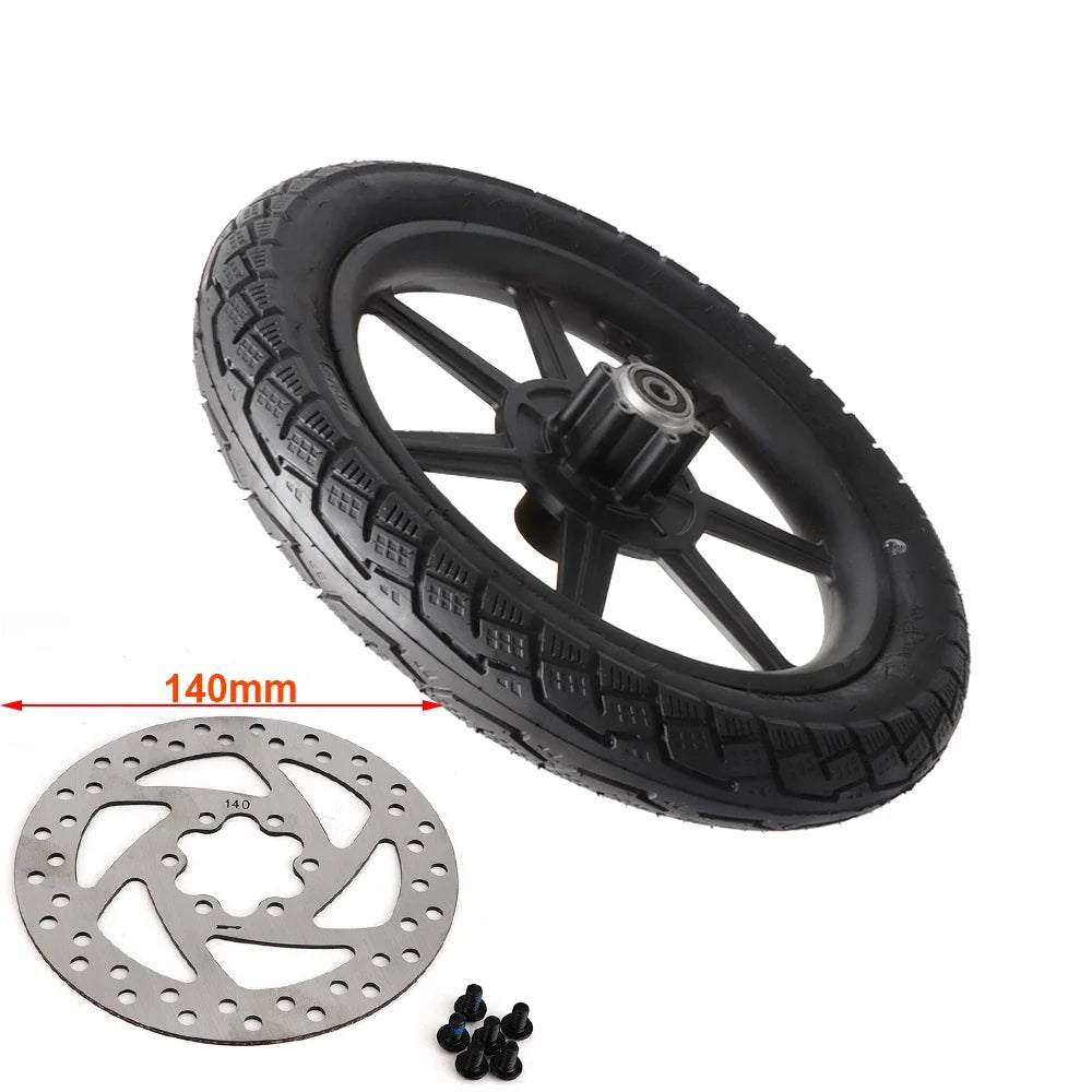 Electric Scooter 14 inch Front Wheel 14x2.125/54-254 Tire Inner Tube with Brake Disc For E-bike Folding Bicycles Tricycle Bike