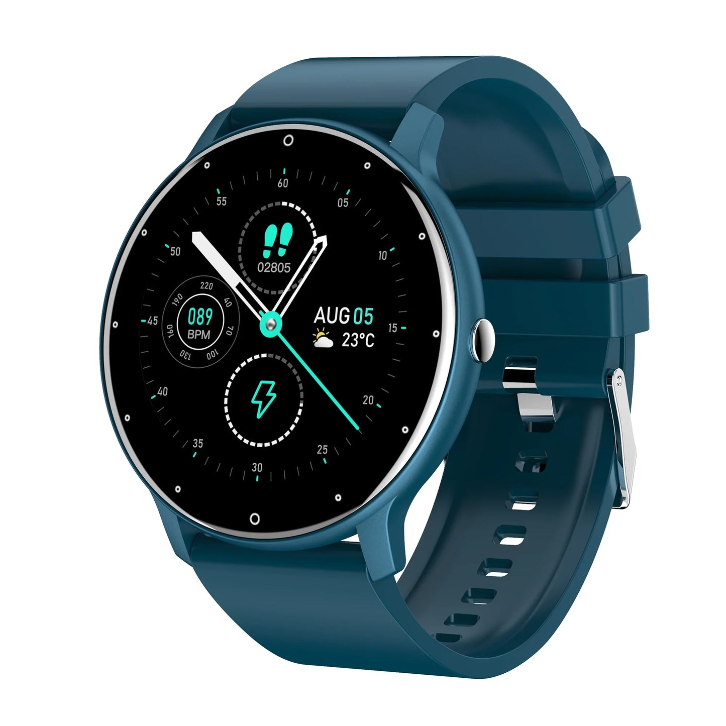 Fashion Men's Smart Watch Full Touch Screen Sports Fitness Tracker IP68 Waterproof Bluetooth Smartwatch for Men Women Smartphone
