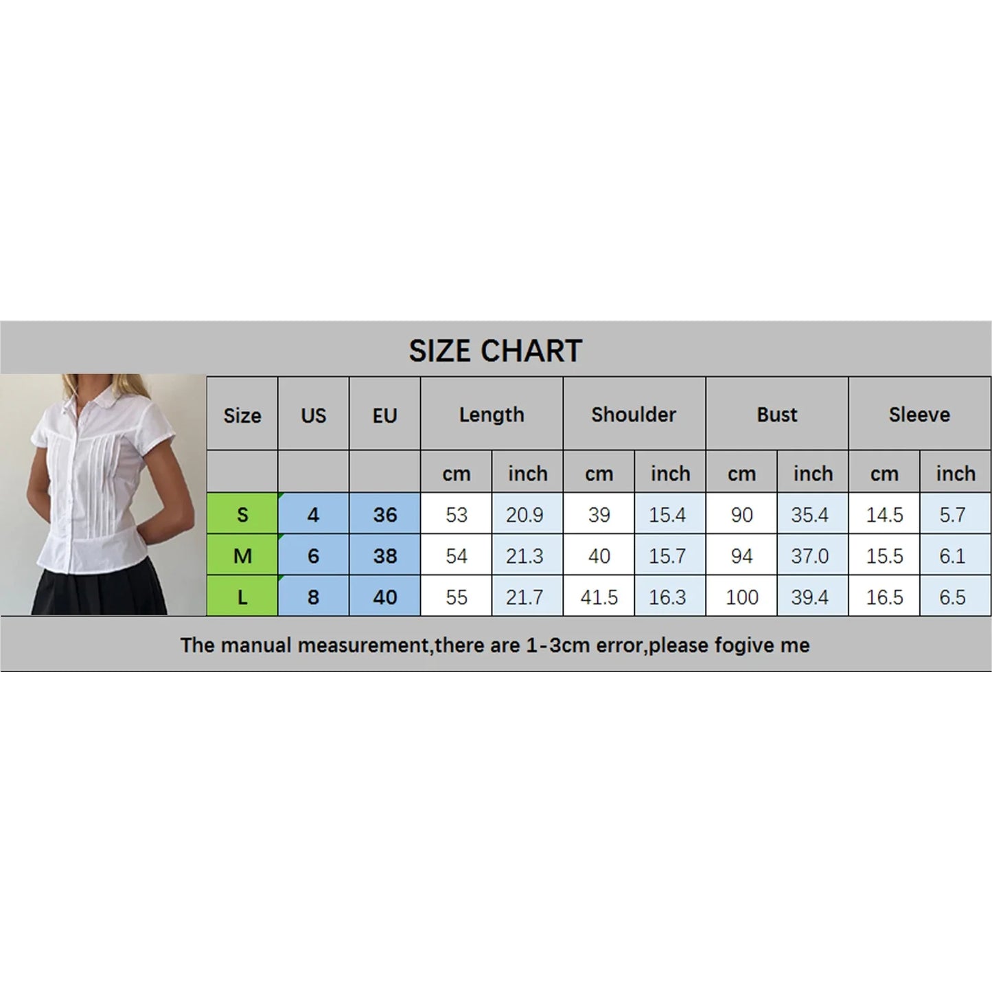 Women's Summer Slim Fit Shirt Solid Color Short Sleeve Lapel Button Down Pleated Tops Streetwear