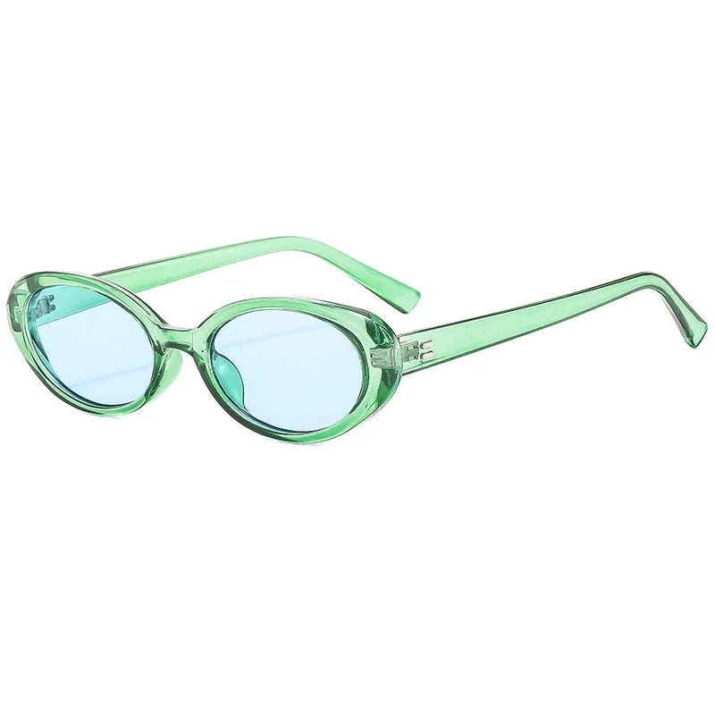 Fashion Small Oval Sunglasses Women Classic Vintage Men Sun Glasses UV400 Female Shades