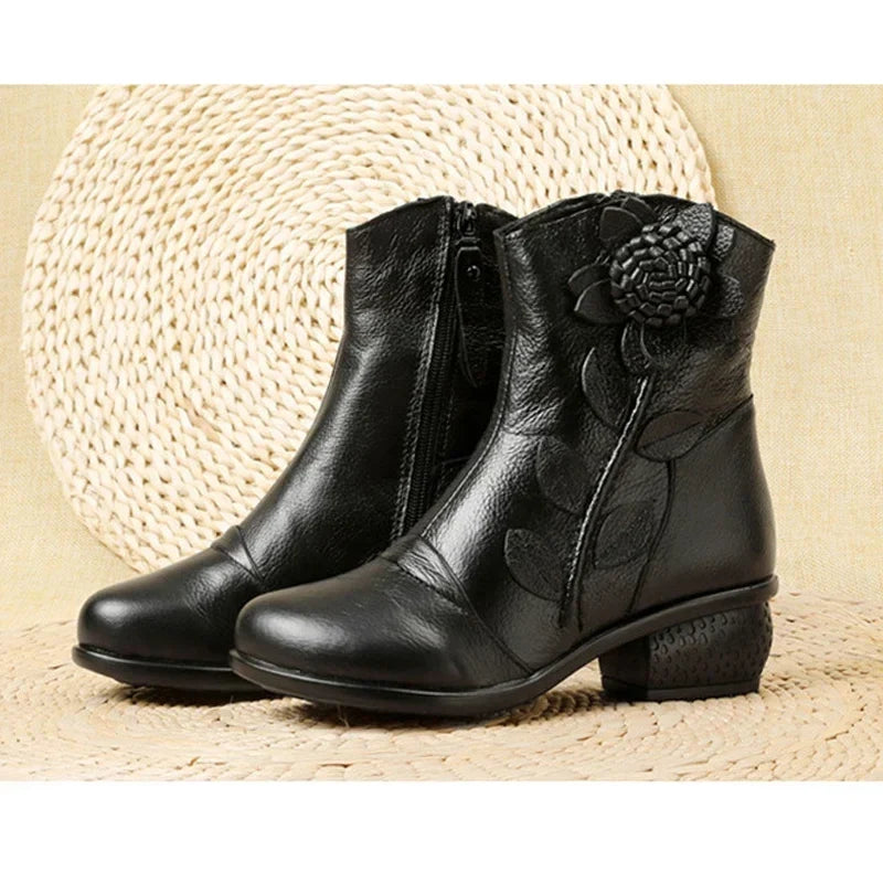 Timeless Style Handmade Leather Ankle Boots