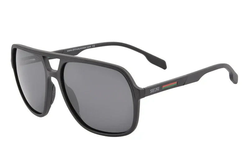 Men Sunglasses Polarized Tr90  Vintage Anti-Uv Driving  Black Goggles Eyewear Rectangle Shades Sun Glassed For Men Custom