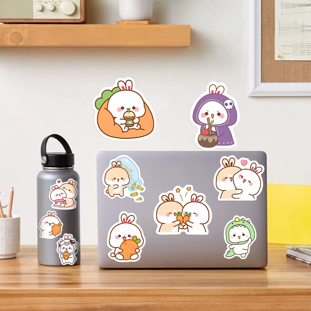 Pack de pegatinas de conejitos kawaii