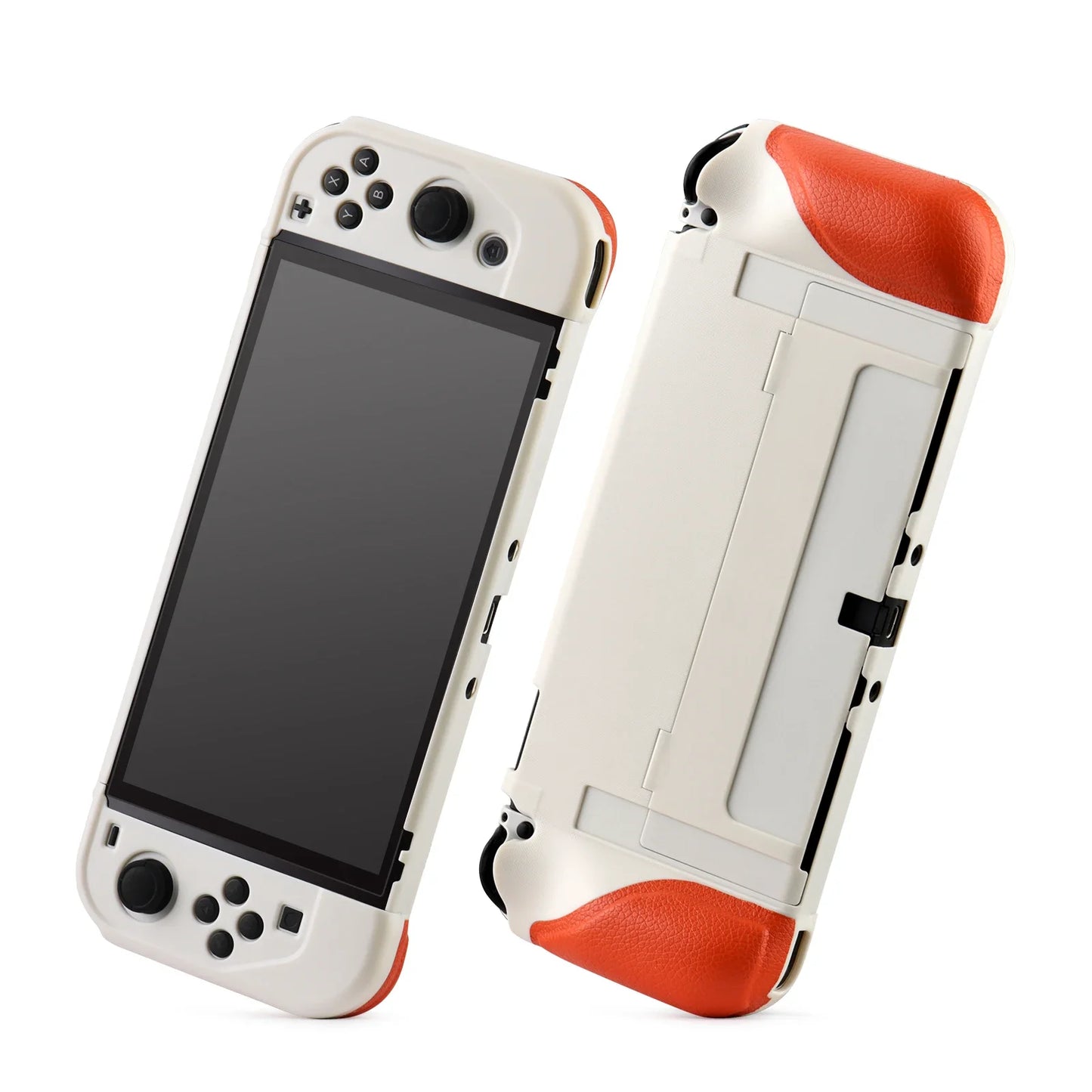 2023 New Switch OLED Case Game Console All-in-One Case Surface Silicone Oily Grip Color Clash