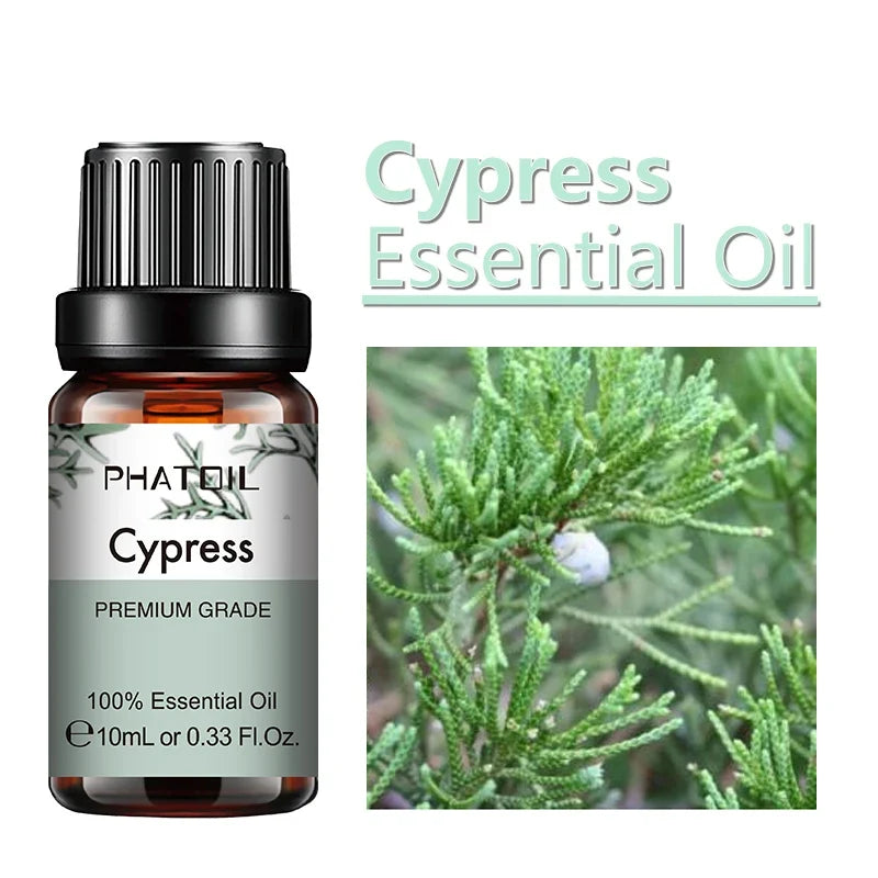 PHATOIL 10ml Ginger Essential Oil for Perfume Candles Making Spa Massage Humidifier Rose Jasmine Pine Needles Tangerine Thyme