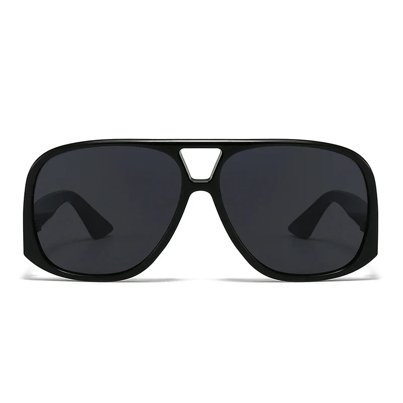Hiking Camping Oversized Women Double Bridges Anti Light Glasses Fashion Outdoor Driving Eyeglasses Beach Travel UV400 Shades