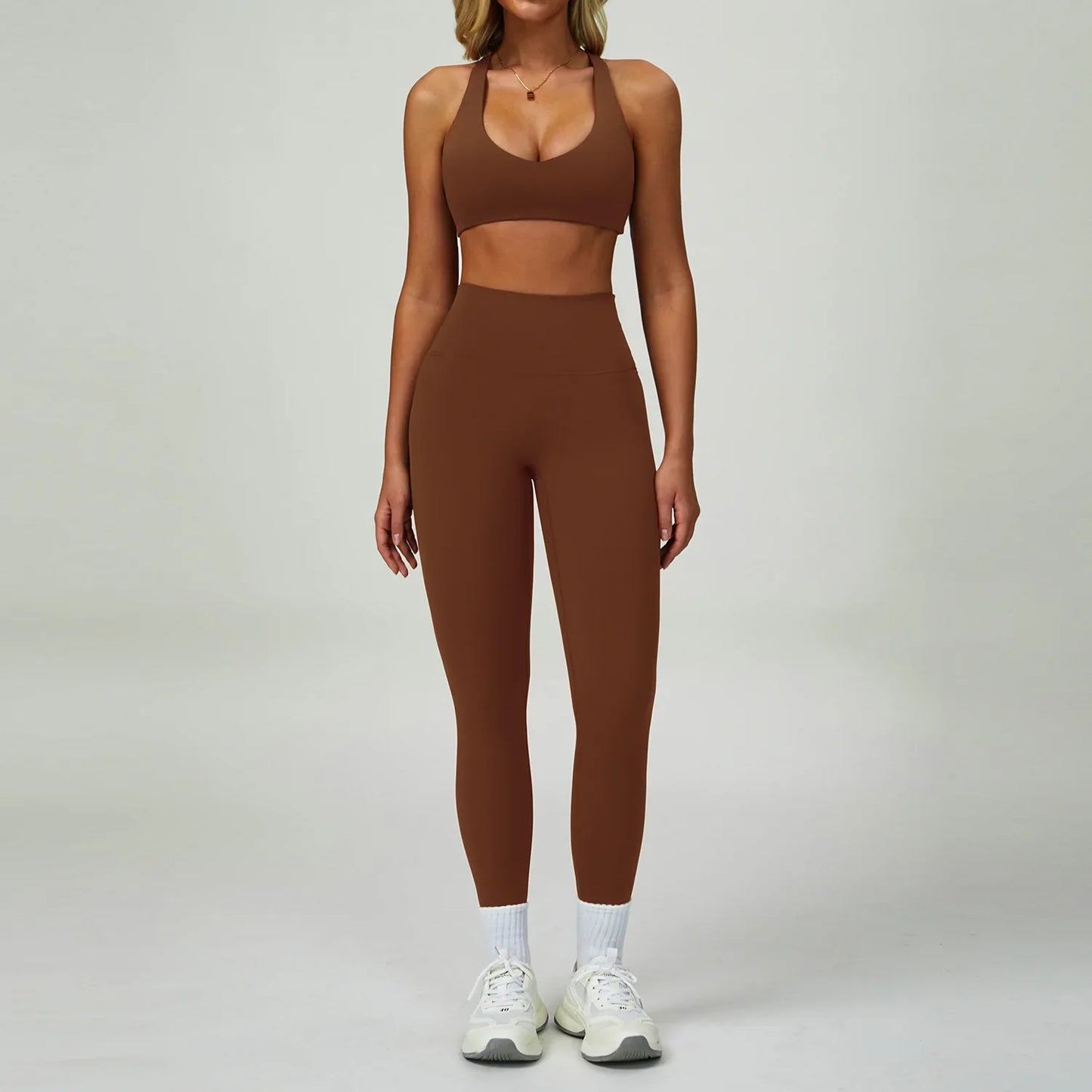 2/3-Piece Activewear Set – Sports Bra & High Waist Leggings