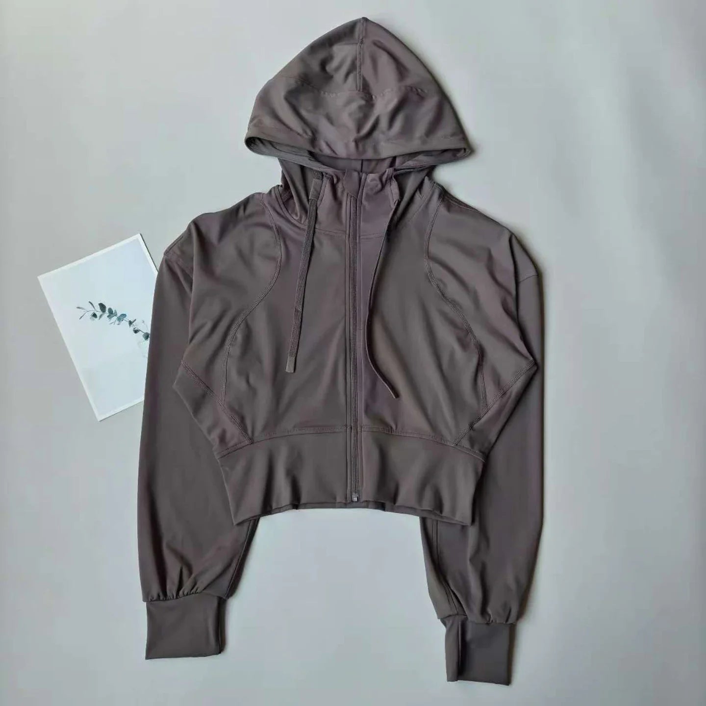 Women's Hooded Running Jacket Cycling Coat Yoga Jogging Shirt Tights Outdoor Sports Gym Clothing Running Wear Sportswear