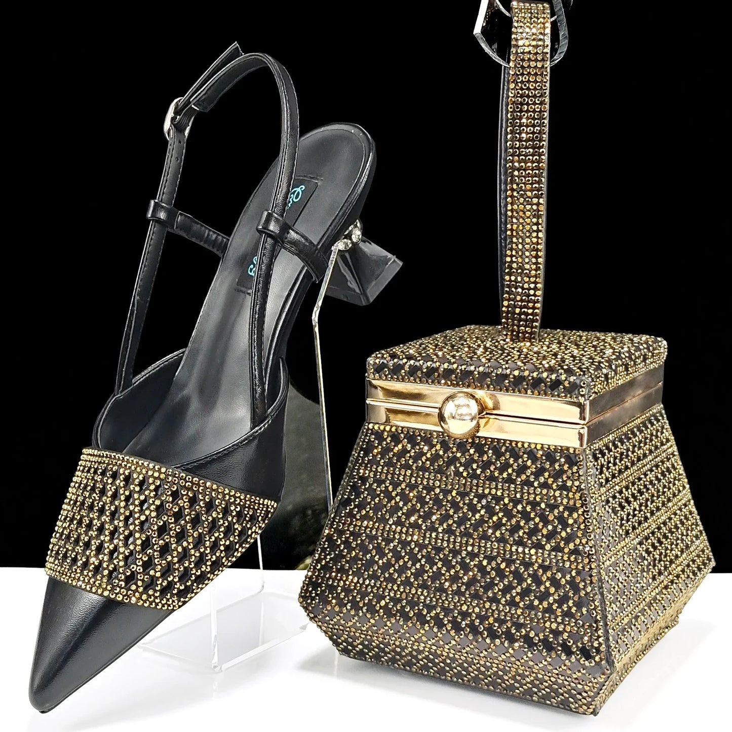 Zapatos y bolsos a juego para mujer, set HAS1-32