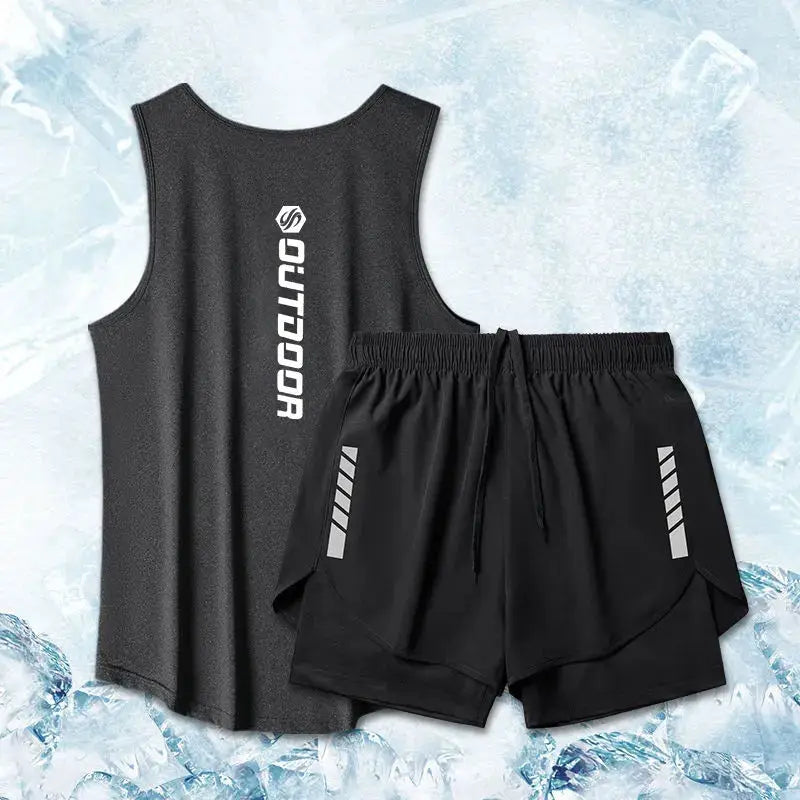 Men's Mesh Workout Set  Perfect for Summer Runs