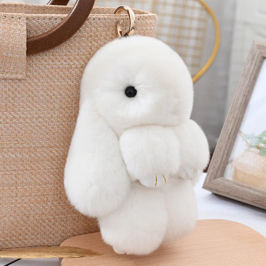 Llaveros de peluche de conejitos suaves