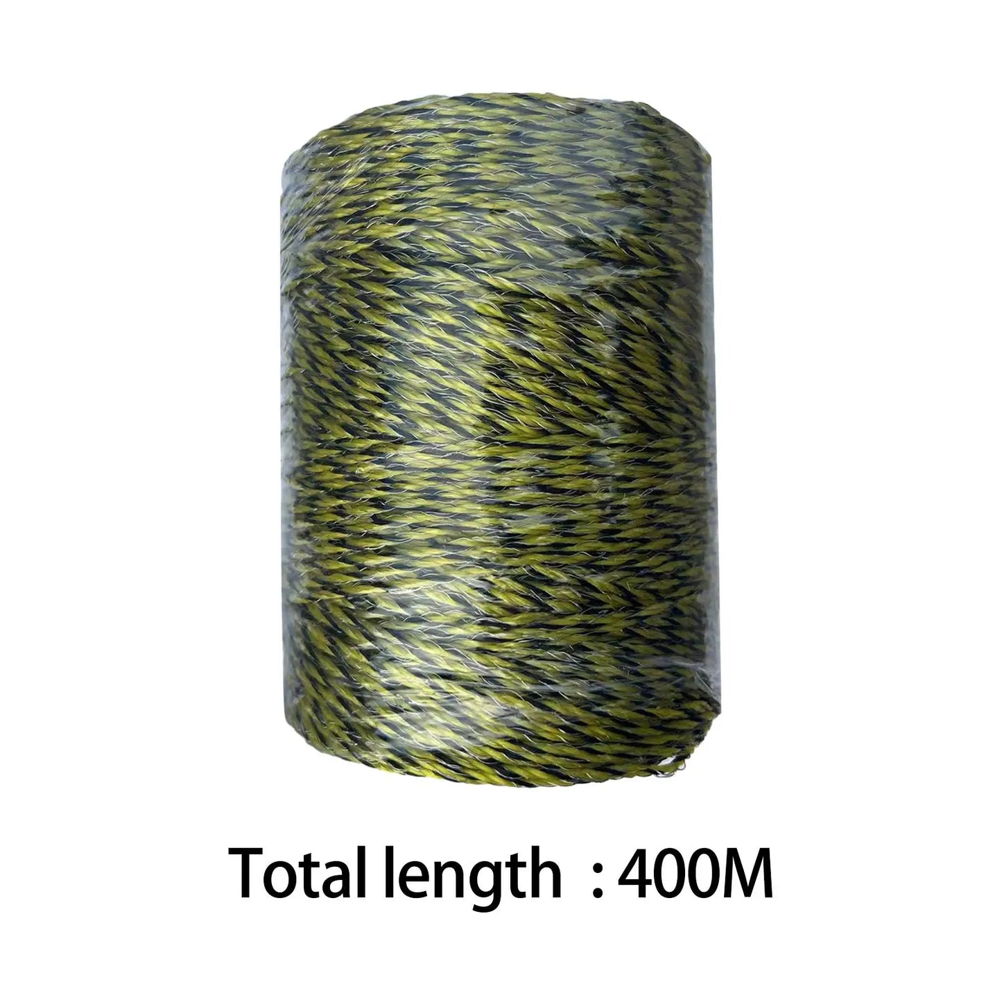 Electric Fence Polywire Wear Resistant Practical Convenient Sturdy Multipurpose 400M for Dogs Fence Pasture Sheep Cattle