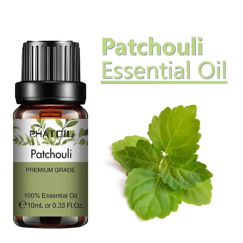 PHATOIL 10ml Ginger Essential Oil for Perfume Candles Making Spa Massage Humidifier Rose Jasmine Pine Needles Tangerine Thyme