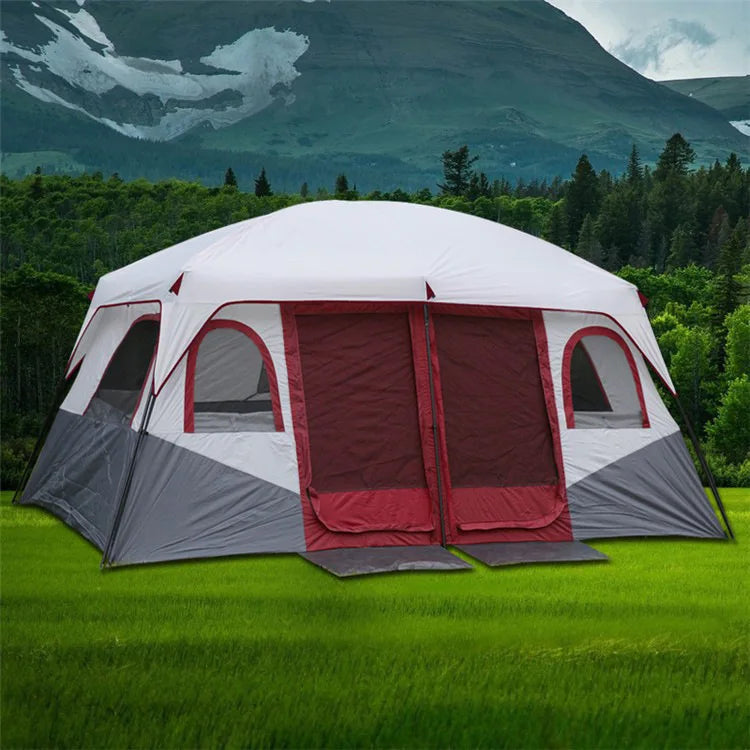 Wholesale Large Canvas Glamping Cabin Tents Outdoor Inflatable Camping For Family Two Bedrooms Air Tourist Touristic FeaturesFor