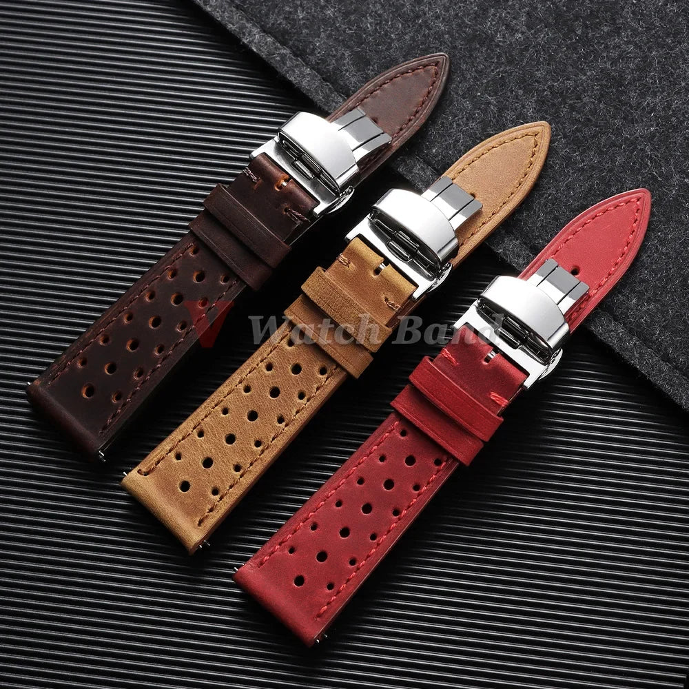 COROS PACE & APEX Perforated Racing Leather Band
