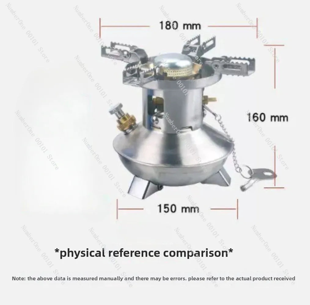Outdoor maintenance-free portable all-in-one outdoor camping and picnic stove