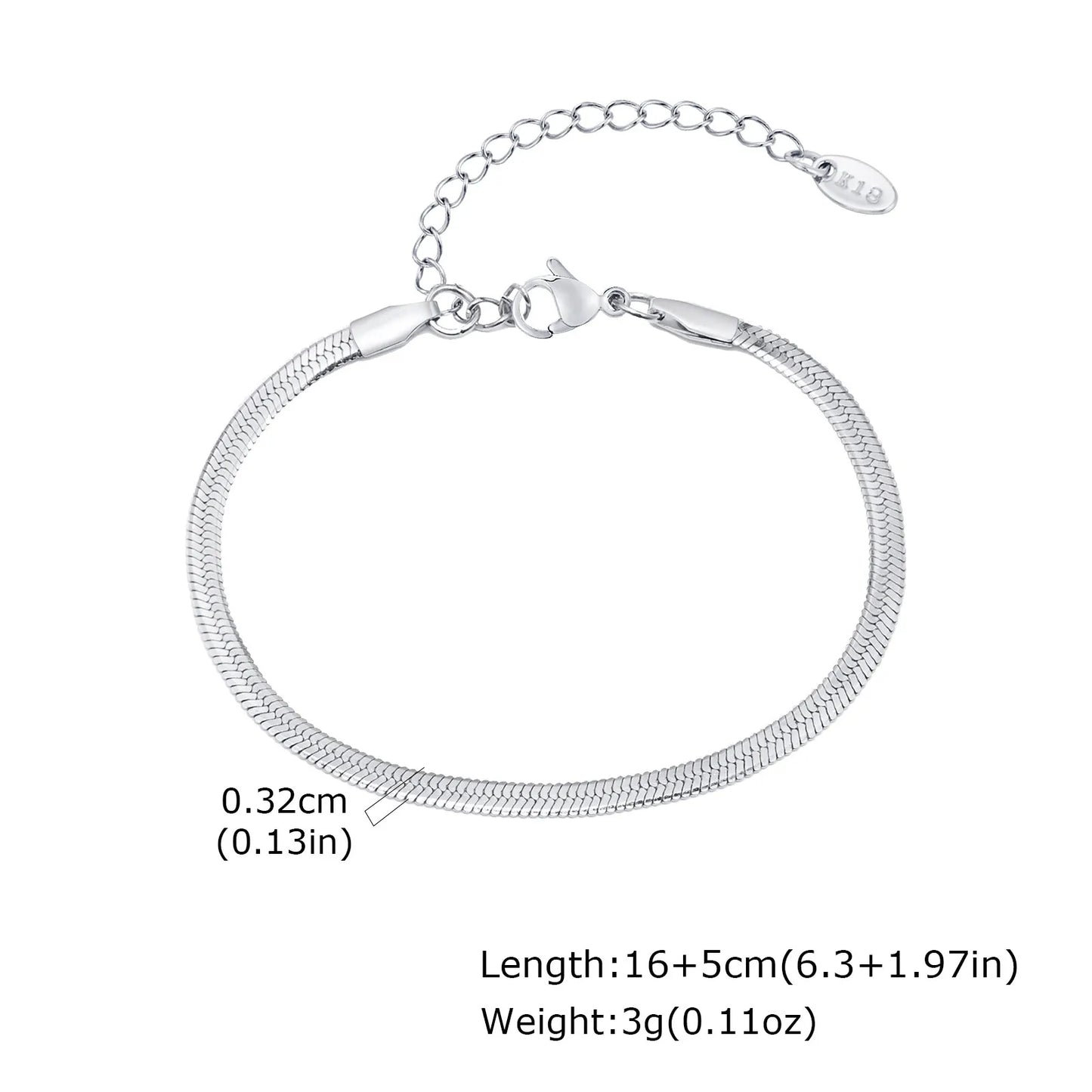 1/2/3pcs Chain Bracelet for, Stainless Steel Twisted Rope Cuban Chain