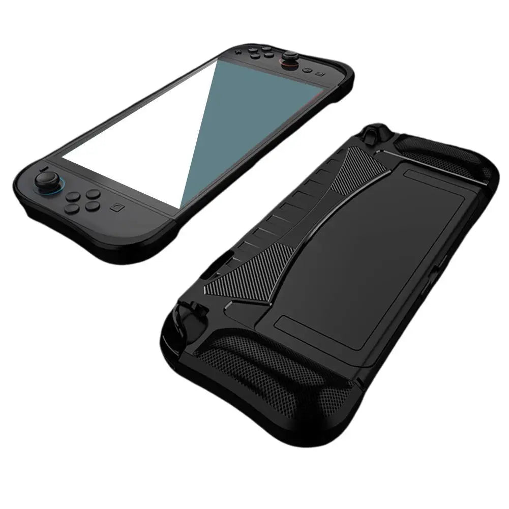 Game Console Protective Case Silicone Grip Case For Switch 2  With Stand Thumb Grip Integrated Game Console Protective Soft Case