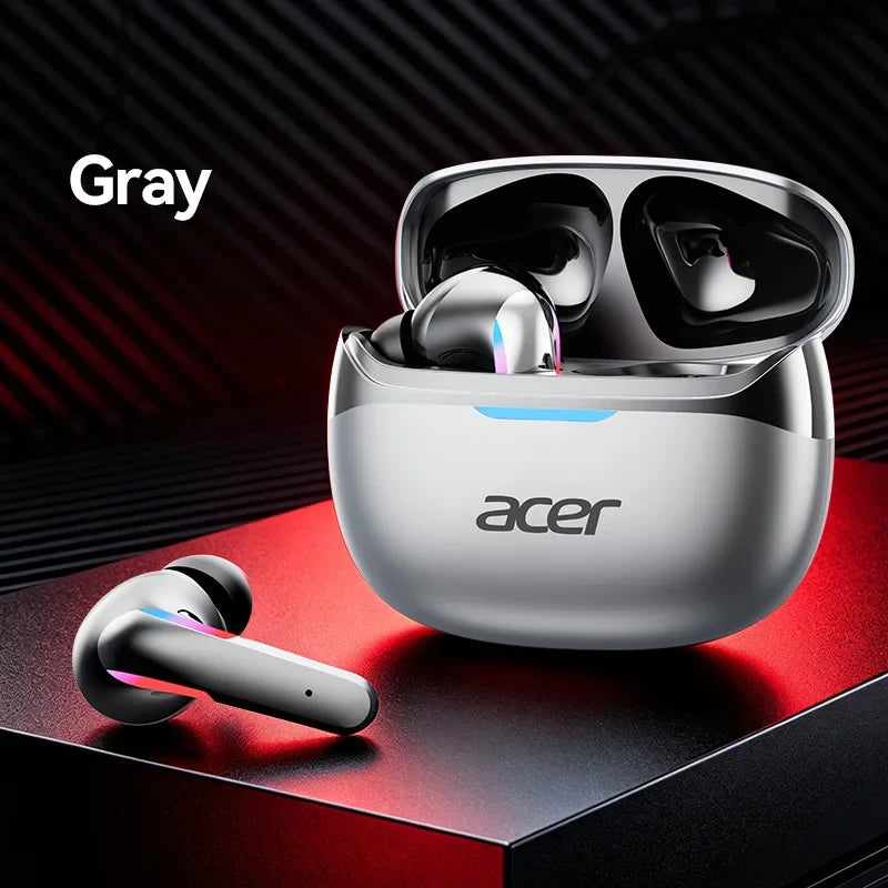 Acer Ohr829 Wireless Headphones Bluetooth 6.0 Low-Latency Gaming Headphones Enc Call Noise Reduction Surround Stereo Sound Comfortable to Wear Long Battery Life Compatible with Mobile Phones and Tablets