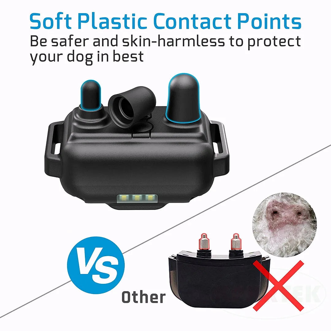 H880 Black Remote Dog Training Collar, For 1/2/3 Dogs, Shock, vibration and beep Function, Rechargeable and Waterproof
