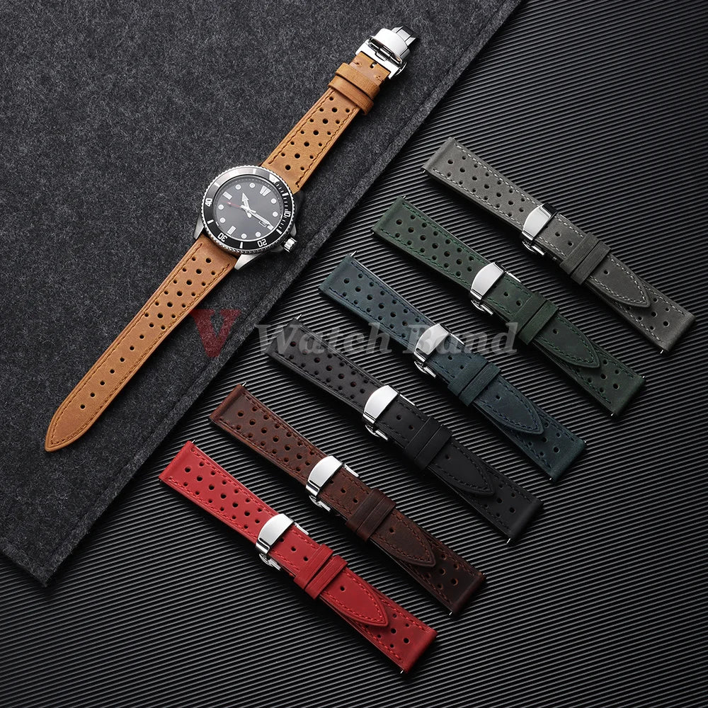 Amazfit Balance, GTR, GTS & Bip Perforated Racing Leather Band