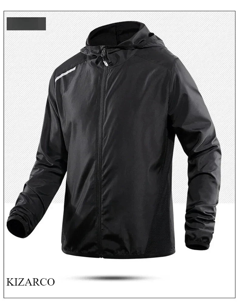 Chaqueta de running con capucha