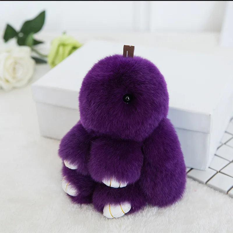 Llaveros de peluche de conejitos suaves