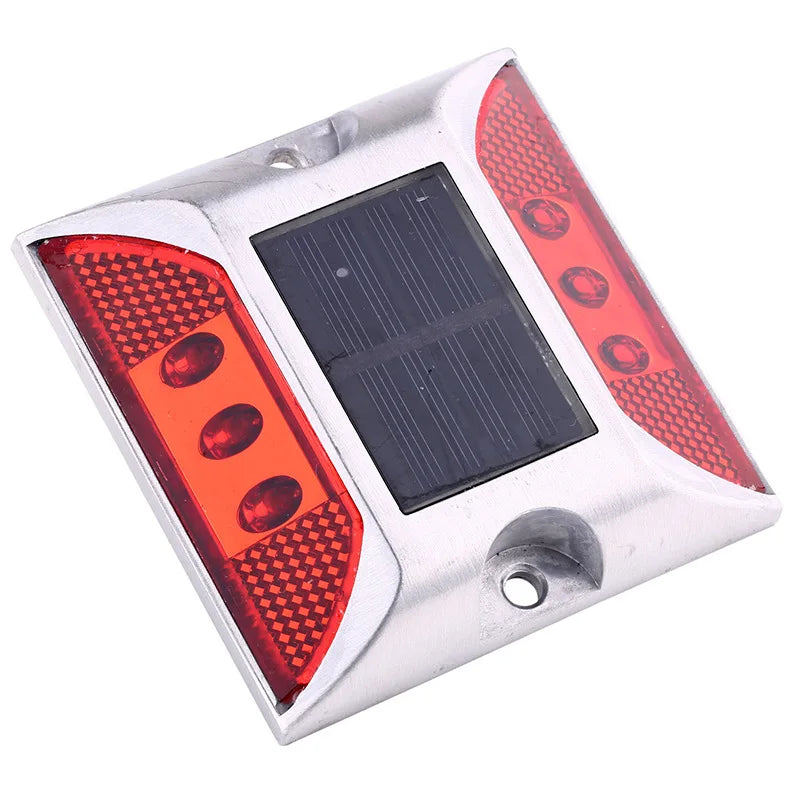 LED Solar Power Ground Marker Lights Waterproof Driveway Road Highway Spike Lamp Outdoor Garden Flash Warning Pathway Light New