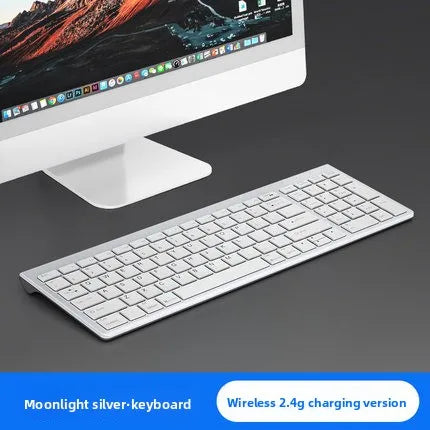 Wireless Bluetooth Dual Mode Keyboard Mouse Set Ultra-Thin Rechargeable Long Battery Life Silent