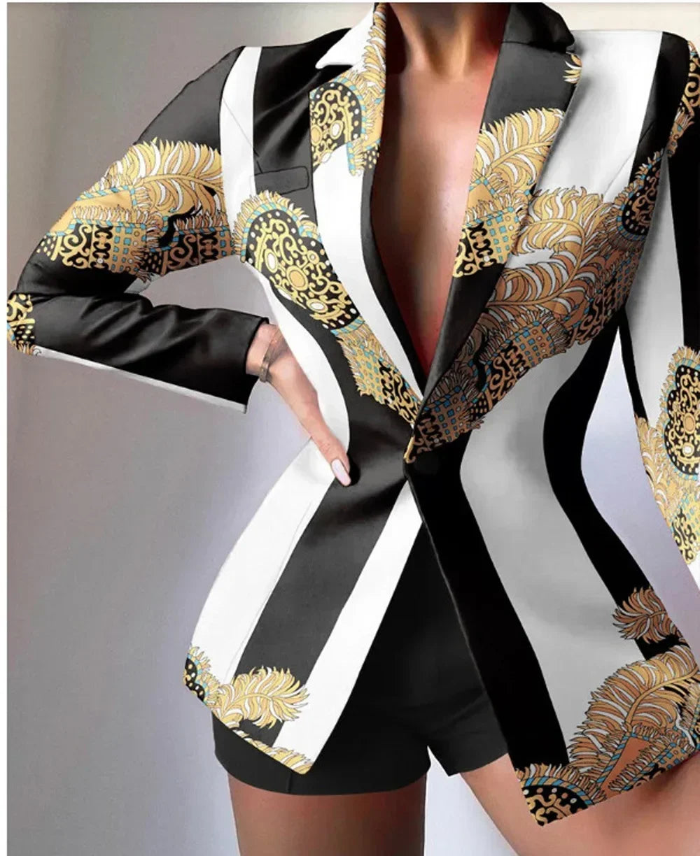 New Fashion Women's Suit Sets Slim Fit Temperament Blazer Short Pants Two-piece Sets Spring Summer Elegant Suit Shorts 2pcs Sets