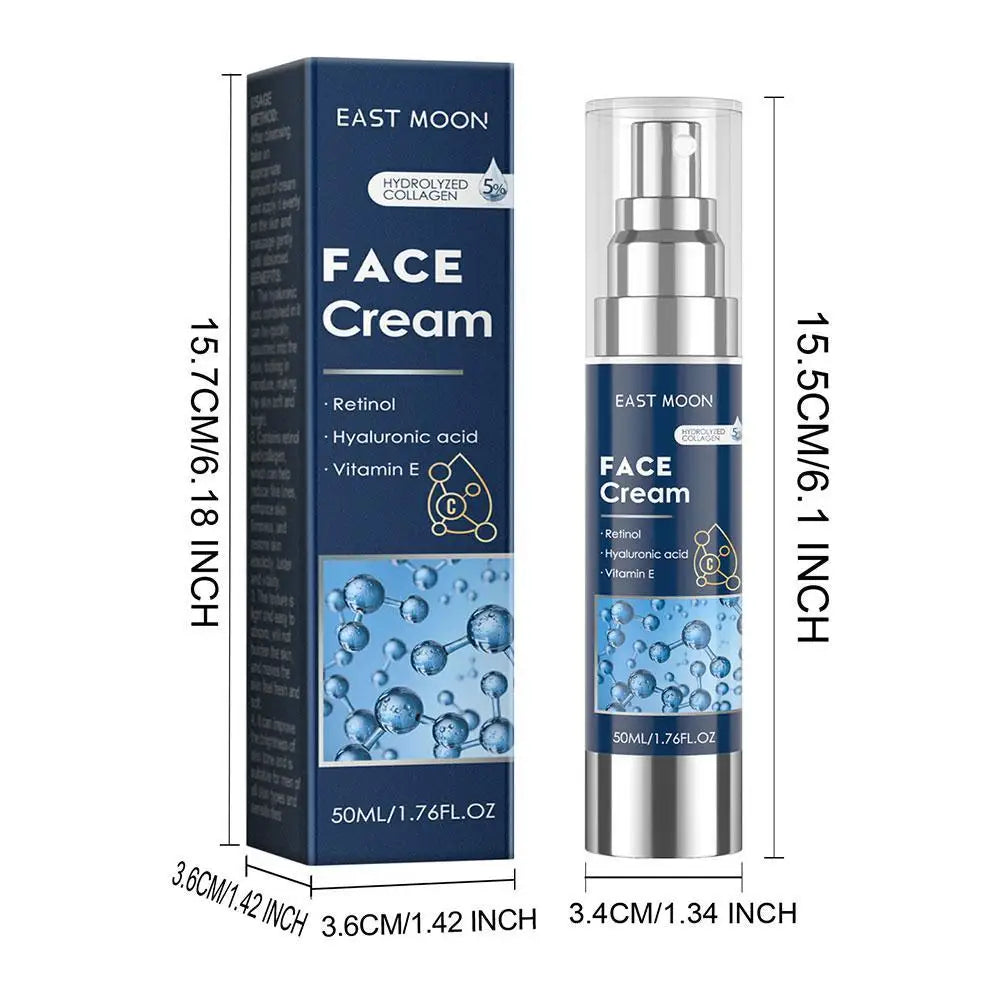 Retinol Face Cream for Men Firming Lifting Brightening Fade Fine Lines Anti Puffiness Moisturizing Nourishing Facial Skin Care