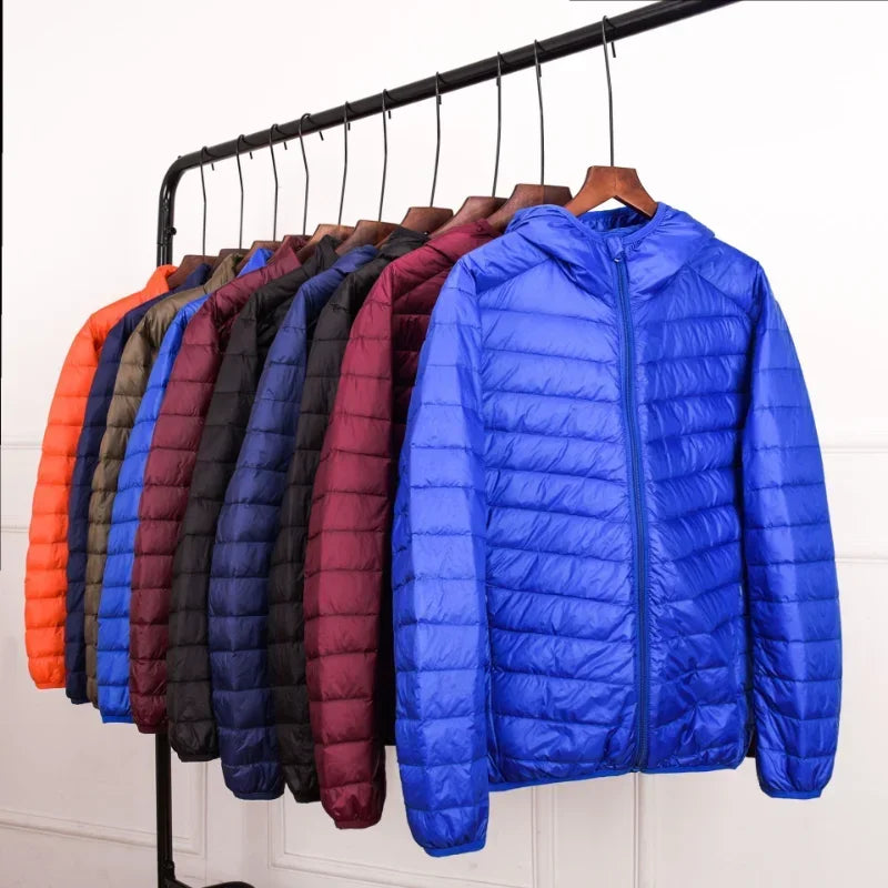 Men's Ultra Light Down Jacket 2024 New Arrivals Spring Winter Feather Ultralight Packable Casual Classic Puffer Coats Men Jacket