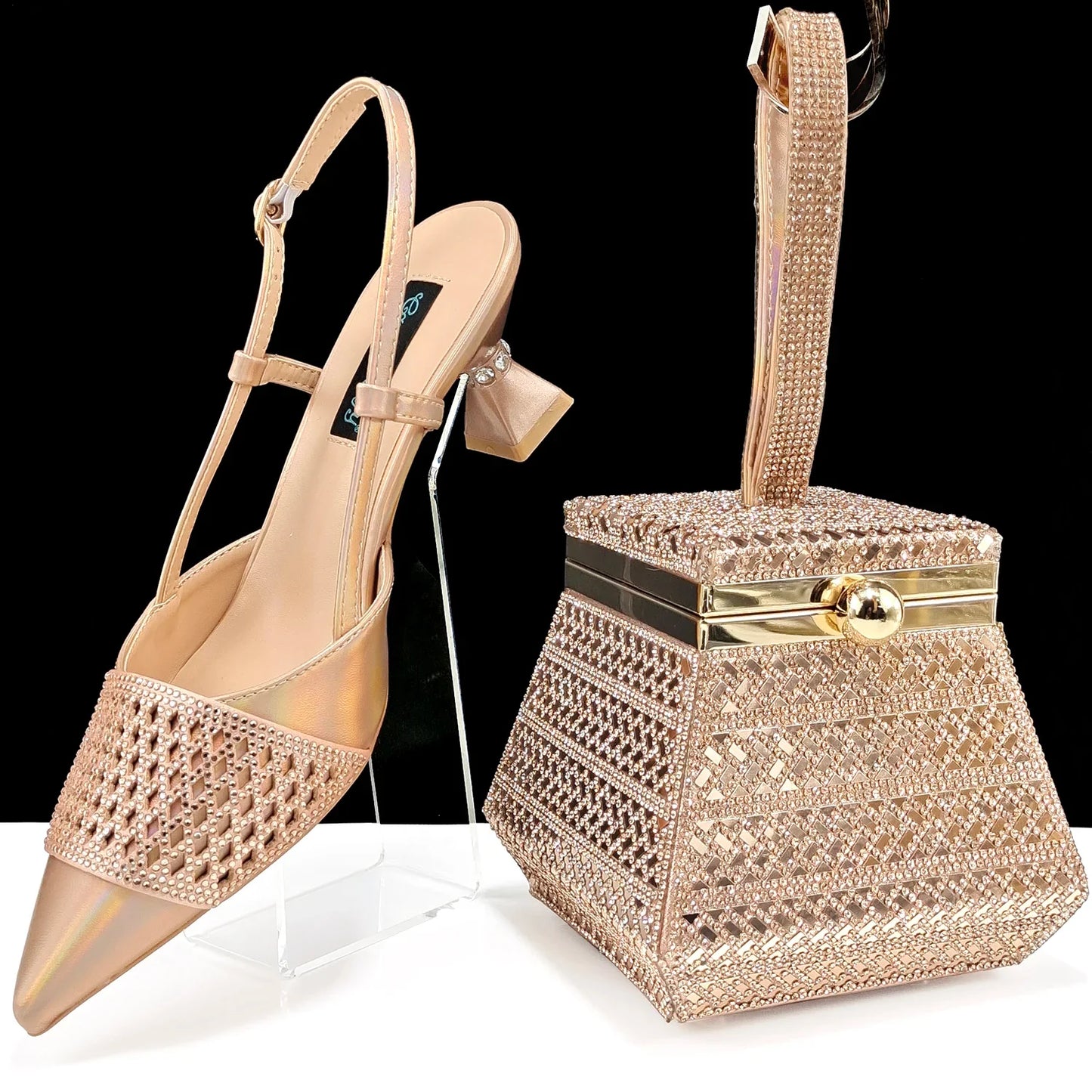 Zapatos y bolsos a juego para mujer, set HAS1-32