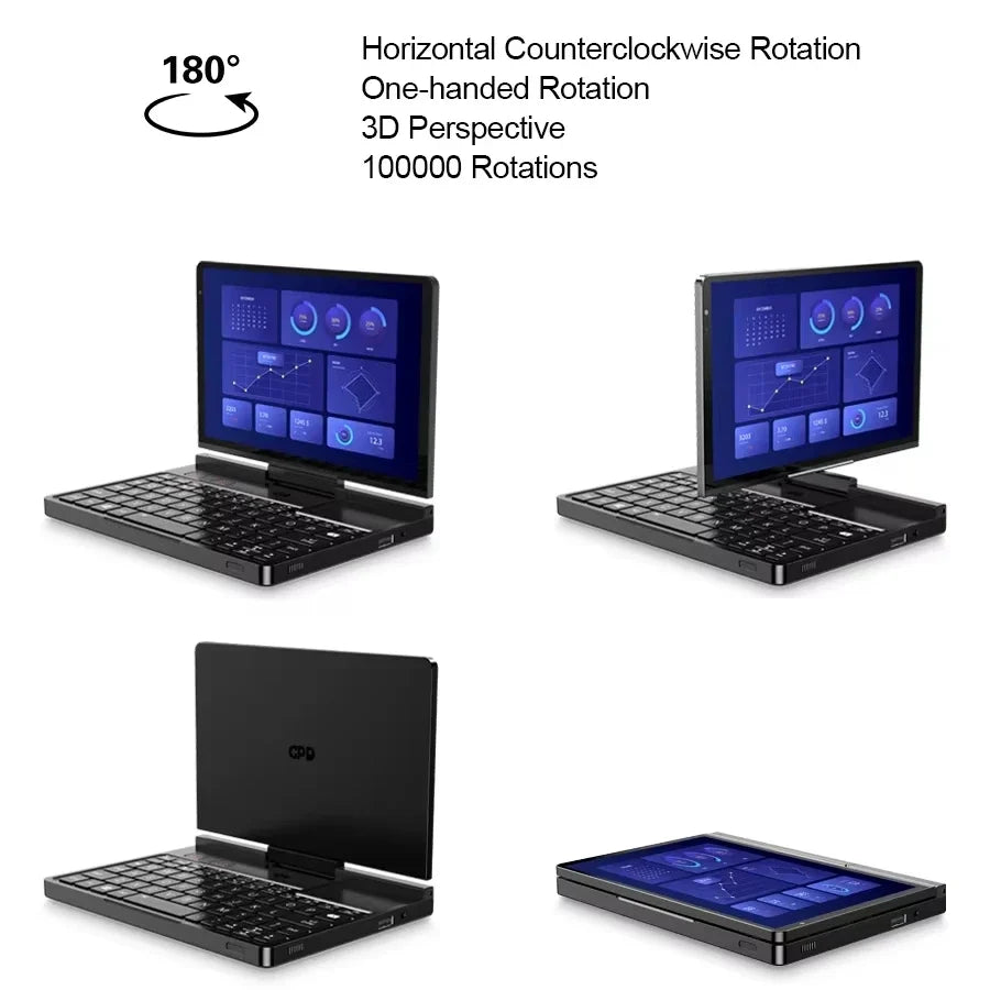 New GPD Pocket 4 2025 Mini Laptop PC 8 Inch AI 9 HX 370 8840U 16/32/64GB RAM 1/2TB NVME SSD 2K 144HZ Full-featured Handheld WIFI