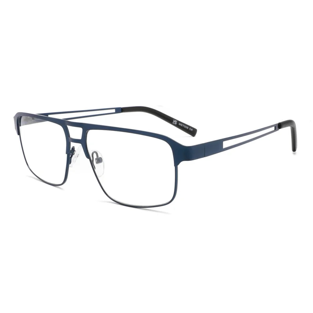 Blue light Reading Glasses for Men Metal Frame Readers Computer Eyeglass fit read Magnifier Presbyopia Lens Eyewear +0.75~3.0