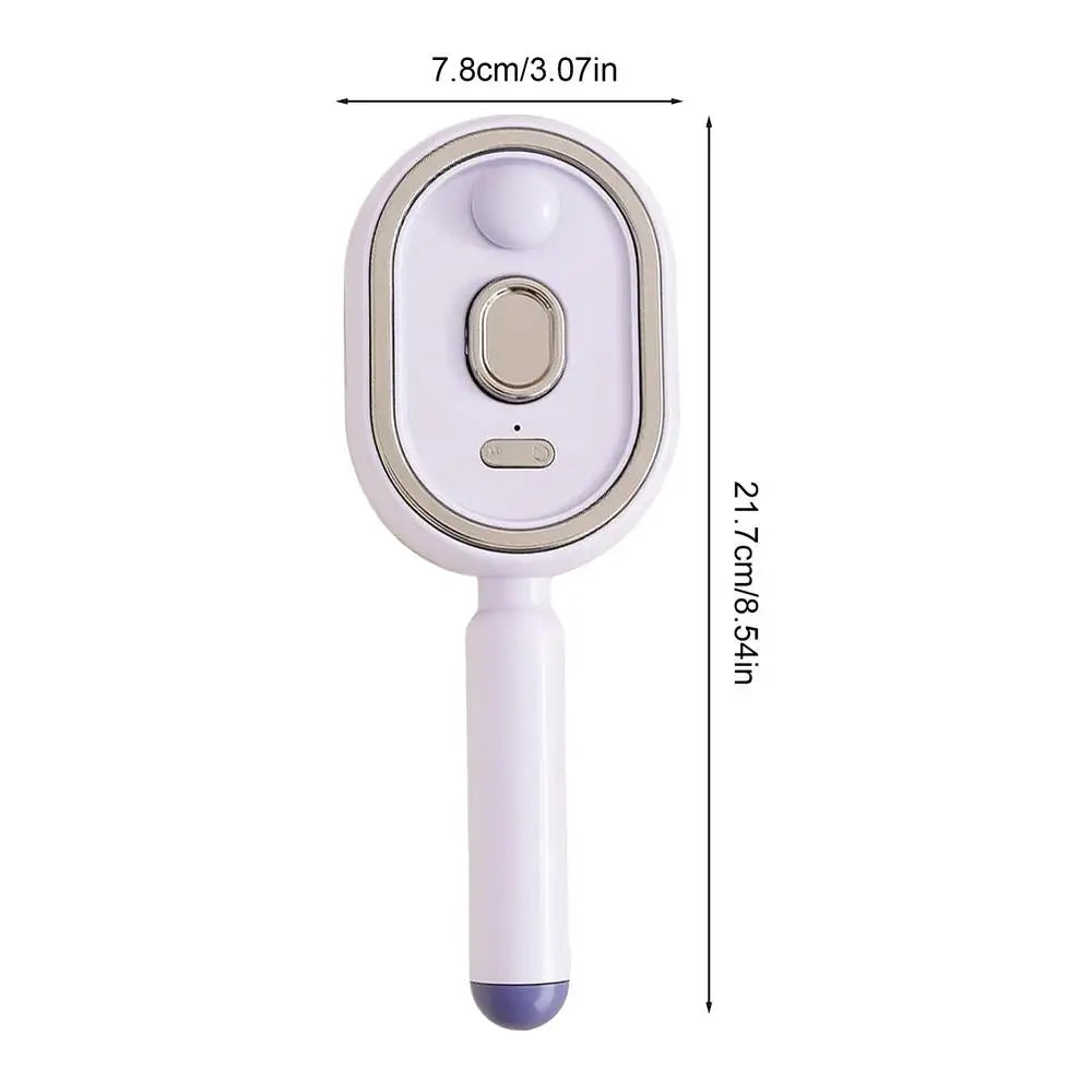 Steam Brush for Hair Rechargeable Detangling Comb with Oil Measuring Cup Steam Straightener Brush for Home Smoothing Curly Thick