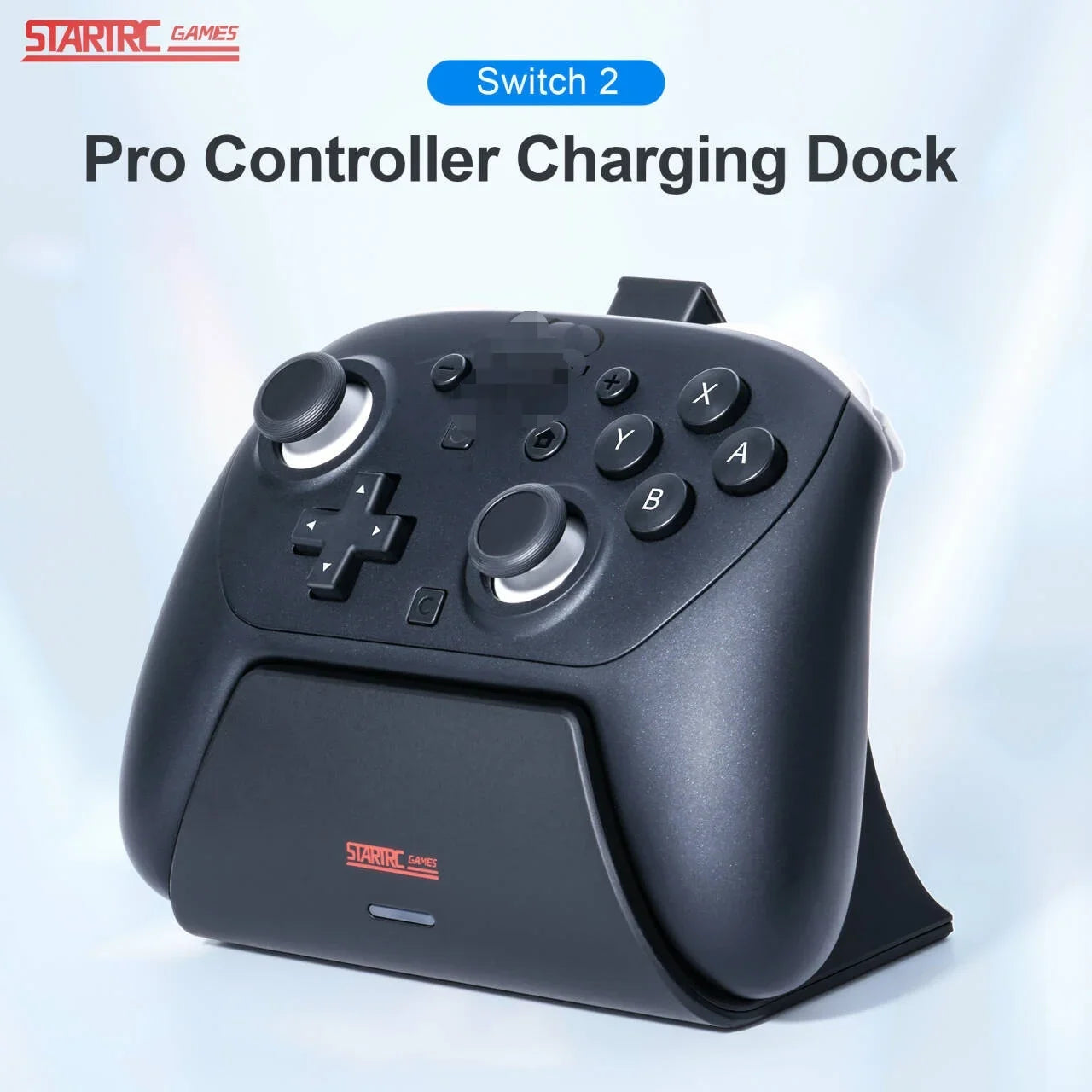 Charging Dock Station For Switch2 Pro Game Controller Fast Charger With Led Indicator Light For Nintendeo Switch 2 Accessory