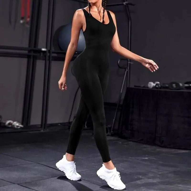 Mono de yoga ceñido sin espalda FlexiFit