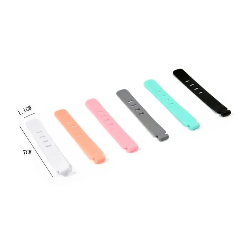 20pcs Cable Organizer Ties Clip Charger Cord Management Silicone Wire Manager Mouse Earphone Holder Data Line Winder Straps