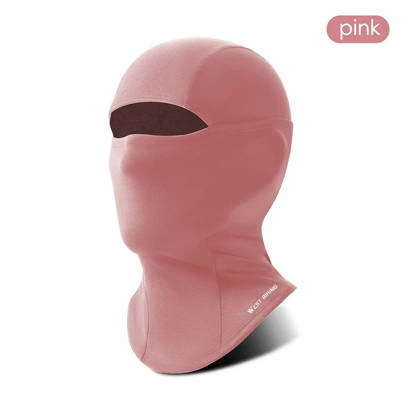 WEST BIKING Winter Thermal Balaclava High Elastic Breathable Windproof Cycling Headgear Fleece Bike Helmet Liner Sports Mask