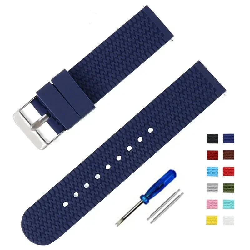 Samsung Galaxy Watch 7, 6, 5, 4 & FE Textured Silicone Sport Band