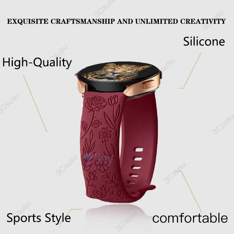 Polar Vantage, Grit X & Ignite Rose Engraved Silicone Band