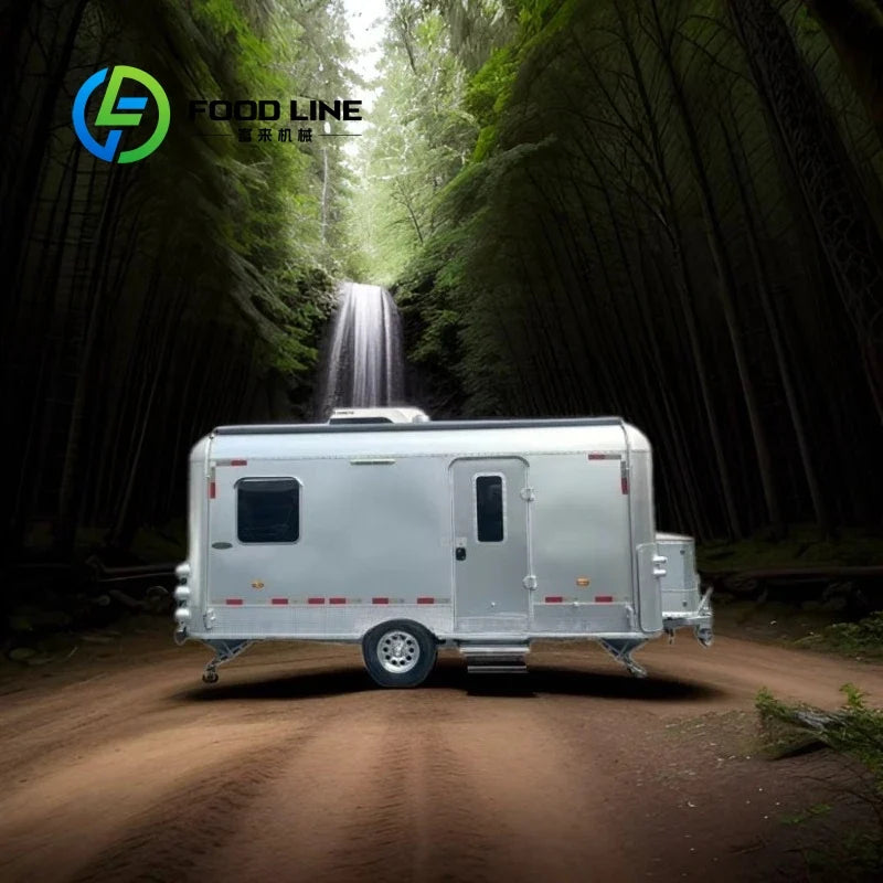 Customized Compact Off-Road Camping Camper Trailer Small RV Travel Caravan For Outdoor Self-Driving Camping Adventure