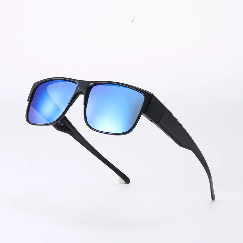 Fit Over Polarized Sunglasses for Men Women, Wrap Around UV400 Protection Eyewear for Driving & Outdoor Use